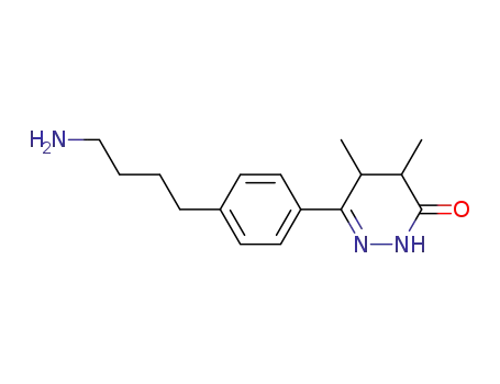 Molecular Structure of 186652-99-3 (6-[4-(4-aminobutyl)phenyl]-4,5-dihydro-4,5-dimethylpyridazin-3(2H)-one)