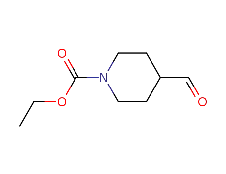 Molecular Structure of 99658-58-9 (1-Piperidinecarboxylic acid, 4-formyl-, ethyl ester)