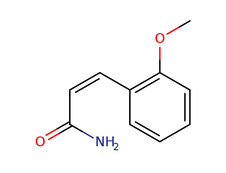 Molecular Structure of 118653-15-9 (2-Propenamide, 3-(2-methoxyphenyl)-, (Z)-)