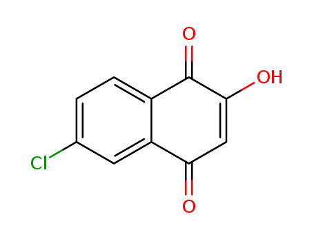 Molecular Structure of 74237-21-1 (1,4-Naphthalenedione, 6-chloro-2-hydroxy-)