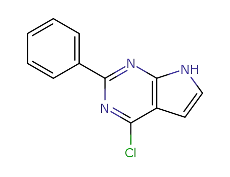 Molecular Structure of 91331-36-1 (4-Chloro-2-phenyl-7H-pyrrolo[2,3-d]pyrimidine)