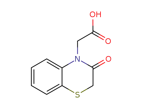 Molecular Structure of 100637-60-3 ((3-OXO-2,3-DIHYDRO-4H-1,4-BENZOTHIAZIN-4-YL)ACETIC ACID)
