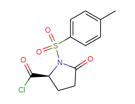 2-Pyrrolidinecarbonyl chloride, 1-[(4-methylphenyl)sulfonyl]-5-oxo-, (S)-
