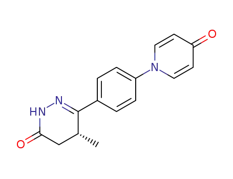 3(2H)-Pyridazinone,4,5-dihydro-5-methyl-6-[4-(4-oxo-1(4H)-pyridinyl)phenyl]-, (R)-
