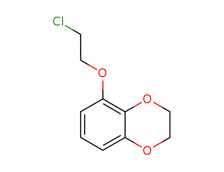 Molecular Structure of 10288-38-7 (1,4-Benzodioxin, 5-(2-chloroethoxy)-2,3-dihydro-)