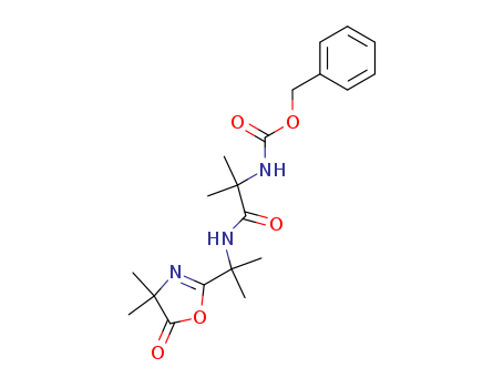 Carbamic acid, [2-[[1-(4,5-dihydro-4,4-dimethyl-5-oxo-2-oxazolyl)-1-methylethyl]amino]-1,1-dimethyl-2-oxoethyl]-, phenylmethyl ester