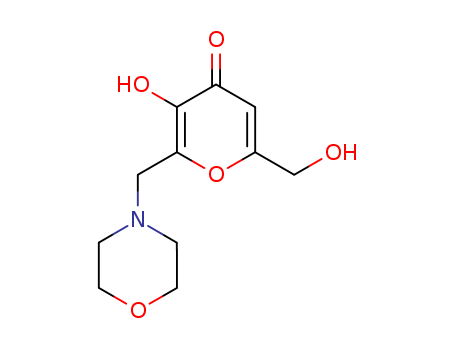4H-Pyran-4-one,3-hydroxy-6-(hydroxymethyl)-2-(4-morpholinylmethyl)- cas  1429-25-0