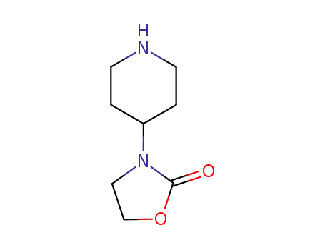 Molecular Structure of 164518-96-1 (3-(4-Piperidinyl)-2-oxazolidinone)