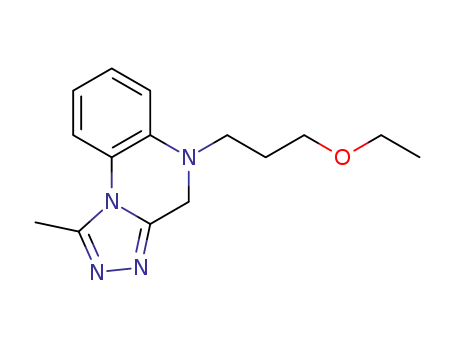 Molecular Structure of 149669-04-5 (5-(3-ethoxypropyl)-4,5-dihydro-1-methyl[1,2,4]triazolo[4,3-a]quinoxaline)