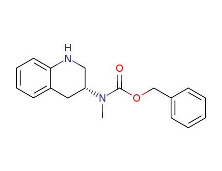 Molecular Structure of 166742-98-9 ((R)-benzyl methyl(1,2,3,4-tetrahydroquinolin-3-yl)carbamate)