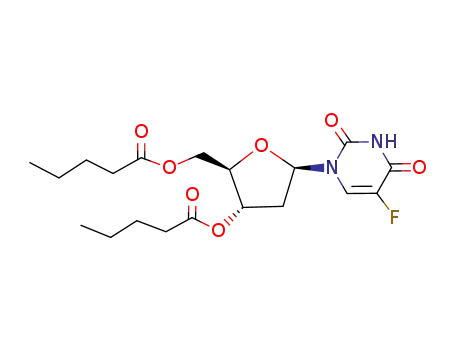 Molecular Structure of 7207-62-7 (2'-Deoxy-5-fluorouridine 3',5'-dipentanoate)