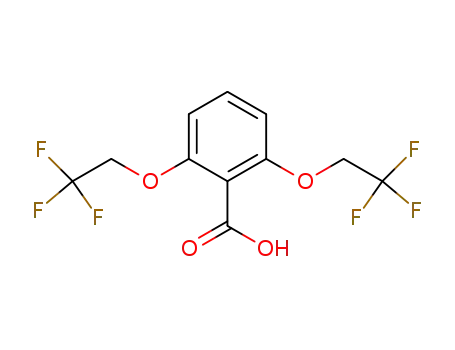 Molecular Structure of 35480-53-6 (2,6-bis(2,2,2-trifluoroethoxy)benzoic acid)