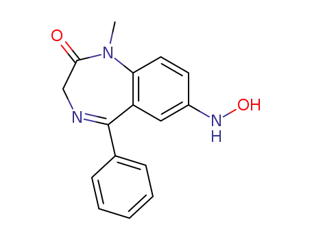 Molecular Structure of 55894-86-5 (2H-1,4-Benzodiazepin-2-one,
1,3-dihydro-7-(hydroxyamino)-1-methyl-5-phenyl-)