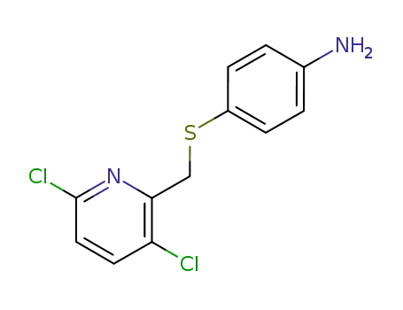 Molecular Structure of 58803-97-7 (Benzenamine, 4-[[(3,6-dichloro-2-pyridinyl)methyl]thio]-)
