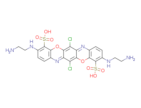 3,10-bis[(2-aminoethyl)amino]-6,13-dichloro[1,4]benzoxazino[2,3-b]phenoxazine-4,11-disulfonic acid