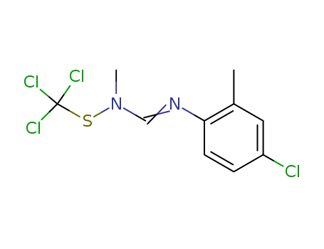 Methanimidamide, N'-(4-chloro-2-methylphenyl)-N-methyl-N-[(trichloromethyl)thio]-
