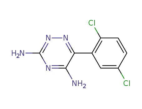 Molecular Structure of 77668-43-0 (6-(2,5-Dichlorophenyl)-1,2,4-triazine-3,5-diamine)