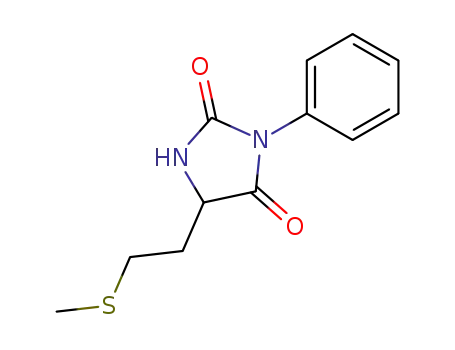 Molecular Structure of 24631-46-7 (5-[2-(Methylthio)ethyl]-3-phenyl-2,4-imidazolidinedione)