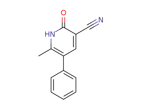 Molecular Structure of 4241-12-7 (2-Hydroxy-6-methyl-5-phenylnicotinonitrile)
