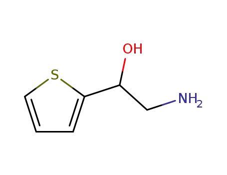 Molecular Structure of 10021-67-7 (2-AMINO-1-THIOPHEN-2-YL-ETHANOL)