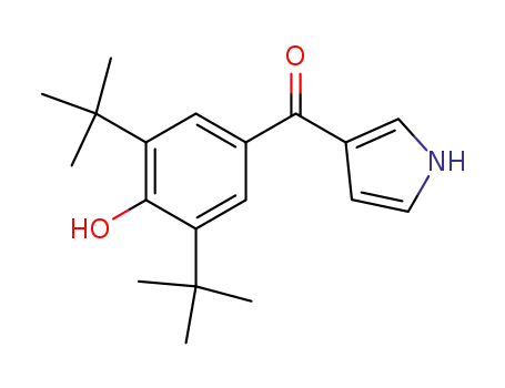 Molecular Structure of 116689-10-2 (3-(3,5-di-t-butyl-4-hydroxybenzoyl)pyrrole)