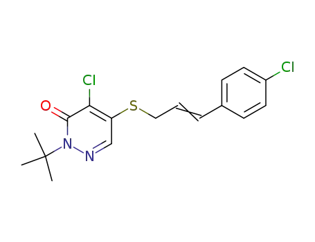 2-tert.-butyl-4-chloro-5-[3'-(4-chlorophenyl)-2'-propenylthio]-3(2H)-pyridazinone