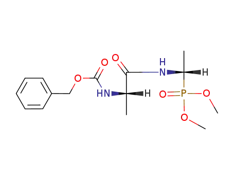 Molecular Structure of 60668-36-2 (N-CBZ-L-ALANYL-D-1-AMINOETHYLPHOSPHONIC ACID DIMETHYL ESTER))