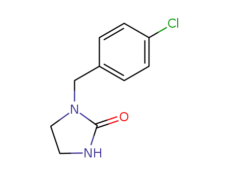 Molecular Structure of 60927-95-9 (1-(4-chlorobenzyl)imidazolidin-2-one)