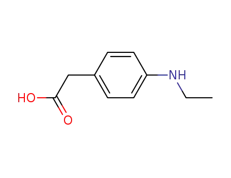 Molecular Structure of 39718-72-4 ([4-(ethylamino)phenyl]acetic acid)