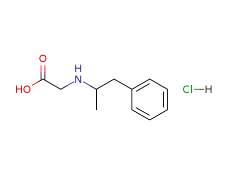 Molecular Structure of 60342-93-0 (Glycine, N-(1-methyl-2-phenylethyl)-, hydrochloride)