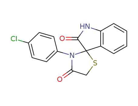 Spiro[3H-indole-3,2'-thiazolidine]-2,4'(1H)-dione, 3'-(4-chlorophenyl)-