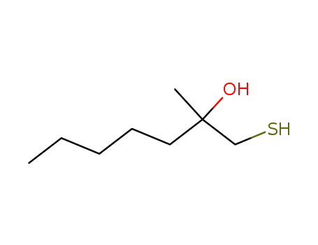 Molecular Structure of 54555-56-5 (2-Heptanol, 1-mercapto-2-methyl-)