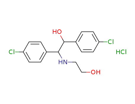 Molecular Structure of 5411-95-0 (1,2-bis(4-chlorophenyl)-2-[(2-hydroxyethyl)amino]ethanol)