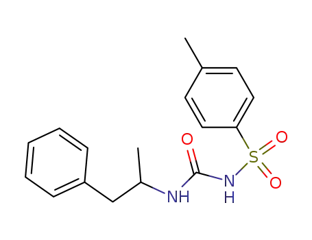 Molecular Structure of 32234-75-6 (Benzenesulfonamide,4-methyl-N-[[(1-methyl-2-phenylethyl)amino]carbonyl]-)