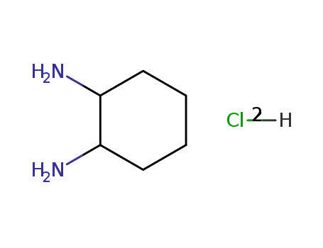 Molecular Structure of 35018-63-4 (trans-(-)-1,2-Cyclohexanediamine dihydrochloride)