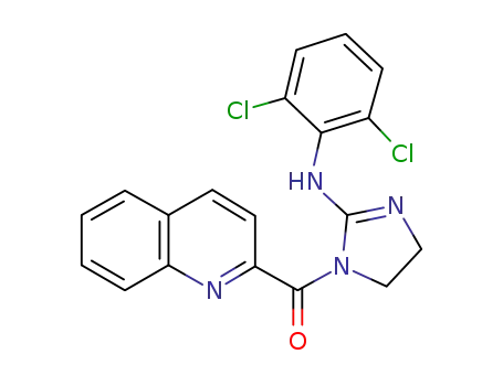 1H-Imidazol-2-amine, 4,5-dihydro-N-(2,6-dichlorophenyl)-1-(2-quinolinylcarbonyl)-