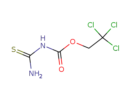 Molecular Structure of 59128-19-7 (Carbamic acid, (aminothioxomethyl)-, 2,2,2-trichloroethyl ester)