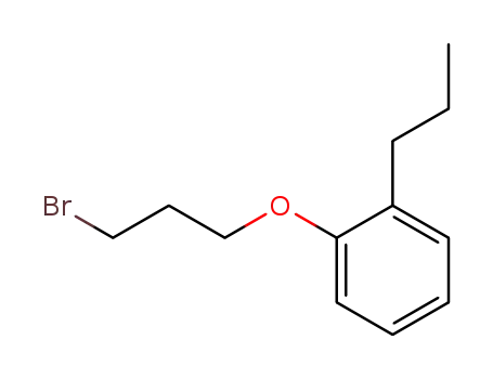 Molecular Structure of 40786-49-0 (Benzene, 1-(3-bromopropoxy)-2-propyl-)