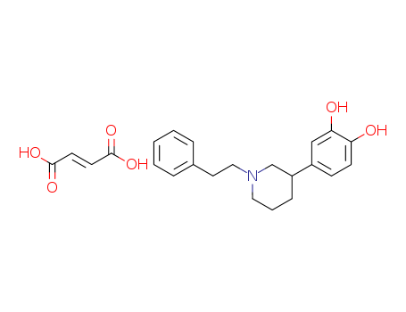 1,2-BENZENEDIOL,4-(1-(2-PHENYLETHYL)-PIPERIDIN-3-YL)-,(E)-2-BUTENEDIOATECAS