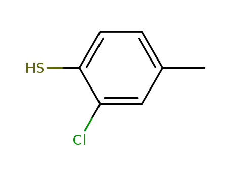 Molecular Structure of 5375-97-3 (Benzenethiol, 2-chloro-4-methyl-)