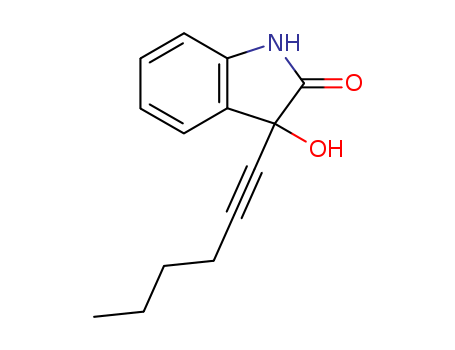 149916-72-3,3-(1-hexynyl)-3-hydroxy-2-indolinone,2H-Indol-2-one,3-(1-hexynyl)-1,3-dihydro-3-hydroxy- (9CI)