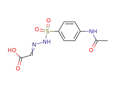 Molecular Structure of 75968-26-2 ((2-{[4-(acetylamino)phenyl]sulfonyl}hydrazinylidene)acetic acid)