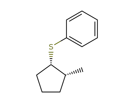 Molecular Structure of 110434-51-0 (Benzene, [(2-methylcyclopentyl)thio]-, trans-)