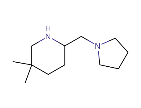 Piperidine, 5,5-dimethyl-2-(1-pyrrolidinylmethyl)-