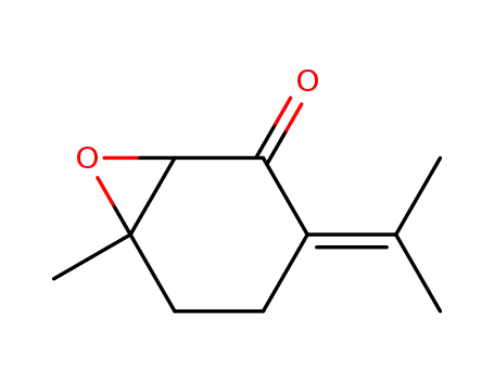 Molecular Structure of 35178-55-3 (7-Oxabicyclo4.1.0heptan-2-one, 6-methyl-3-(1-methylethylidene)-)