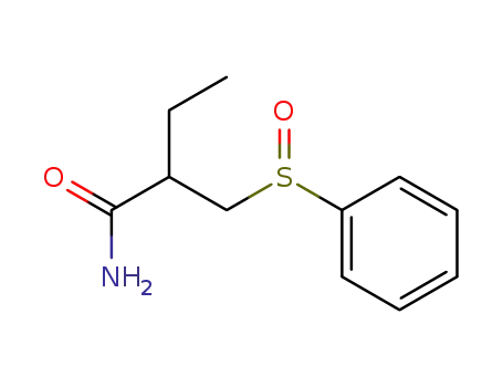Molecular Structure of 125606-54-4 (Butanamide, 2-[(phenylsulfinyl)methyl]-)