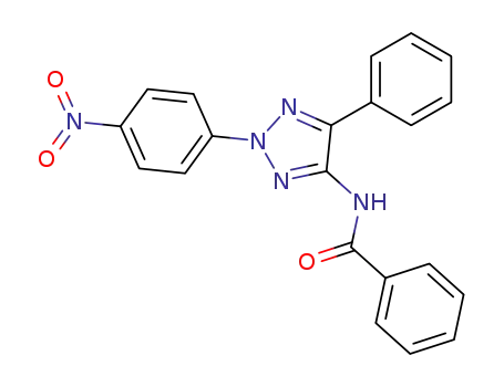 Molecular Structure of 66572-45-0 (Benzamide, N-[2-(4-nitrophenyl)-5-phenyl-2H-1,2,3-triazol-4-yl]-)