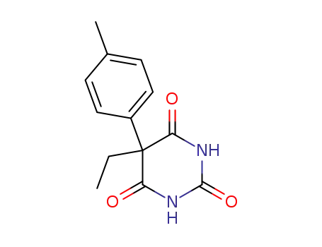 Molecular Structure of 52584-39-1 (5-ETHYL-5-P-TOLYLBARBITURIC ACID  99+%)