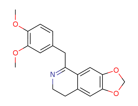 1,3-Dioxolo[4,5-g]isoquinoline,
5-[(3,4-dimethoxyphenyl)methyl]-7,8-dihydro-(2221-44-5)