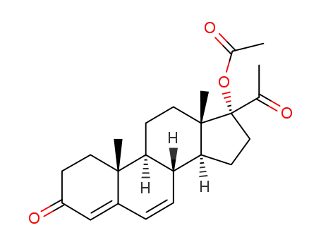 Molecular Structure of 425-51-4 (6,7-Dehydro-17α-acetoxy Progesterone)